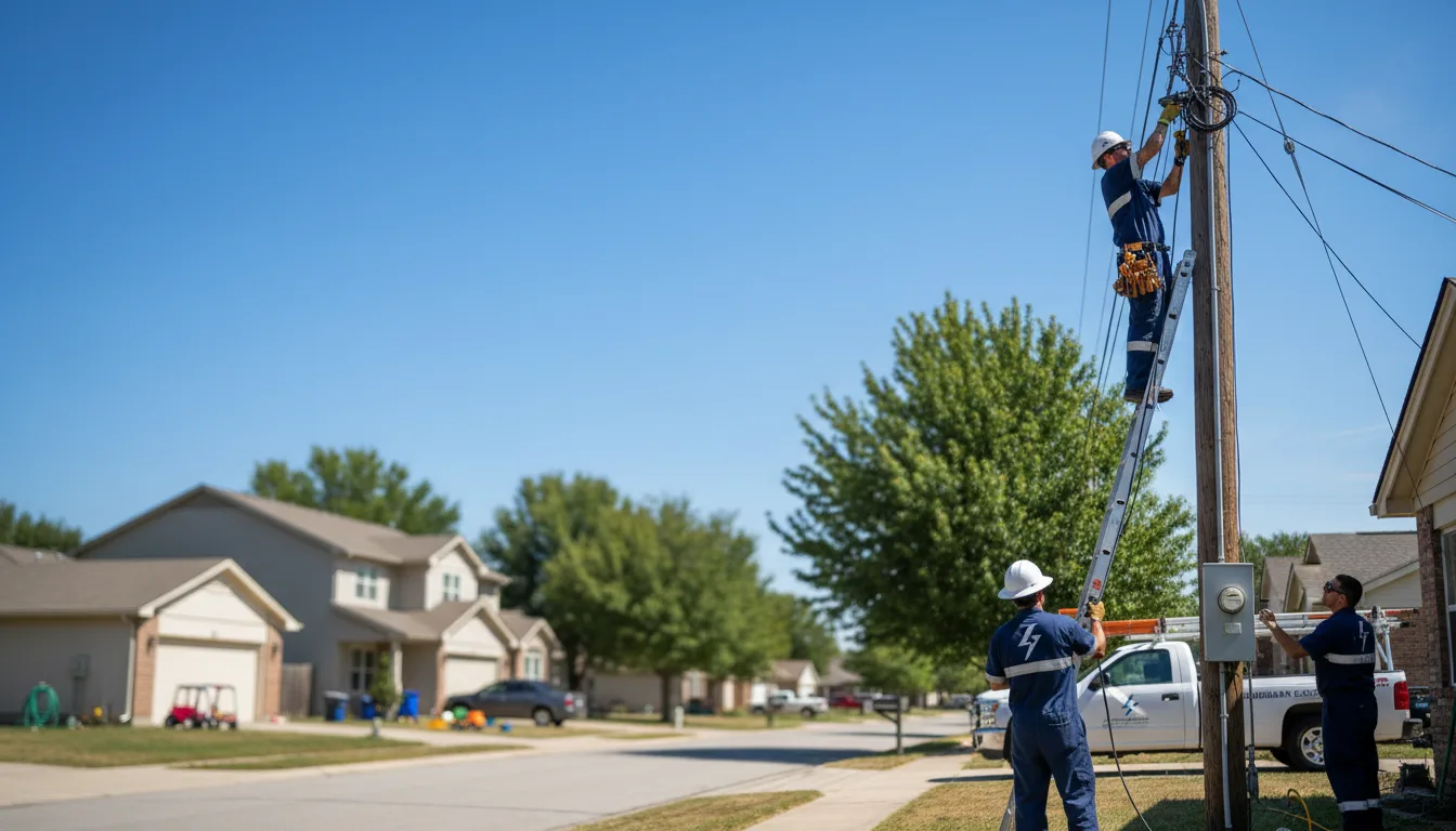 Residential electrician providing installation services in Whitewater, KS